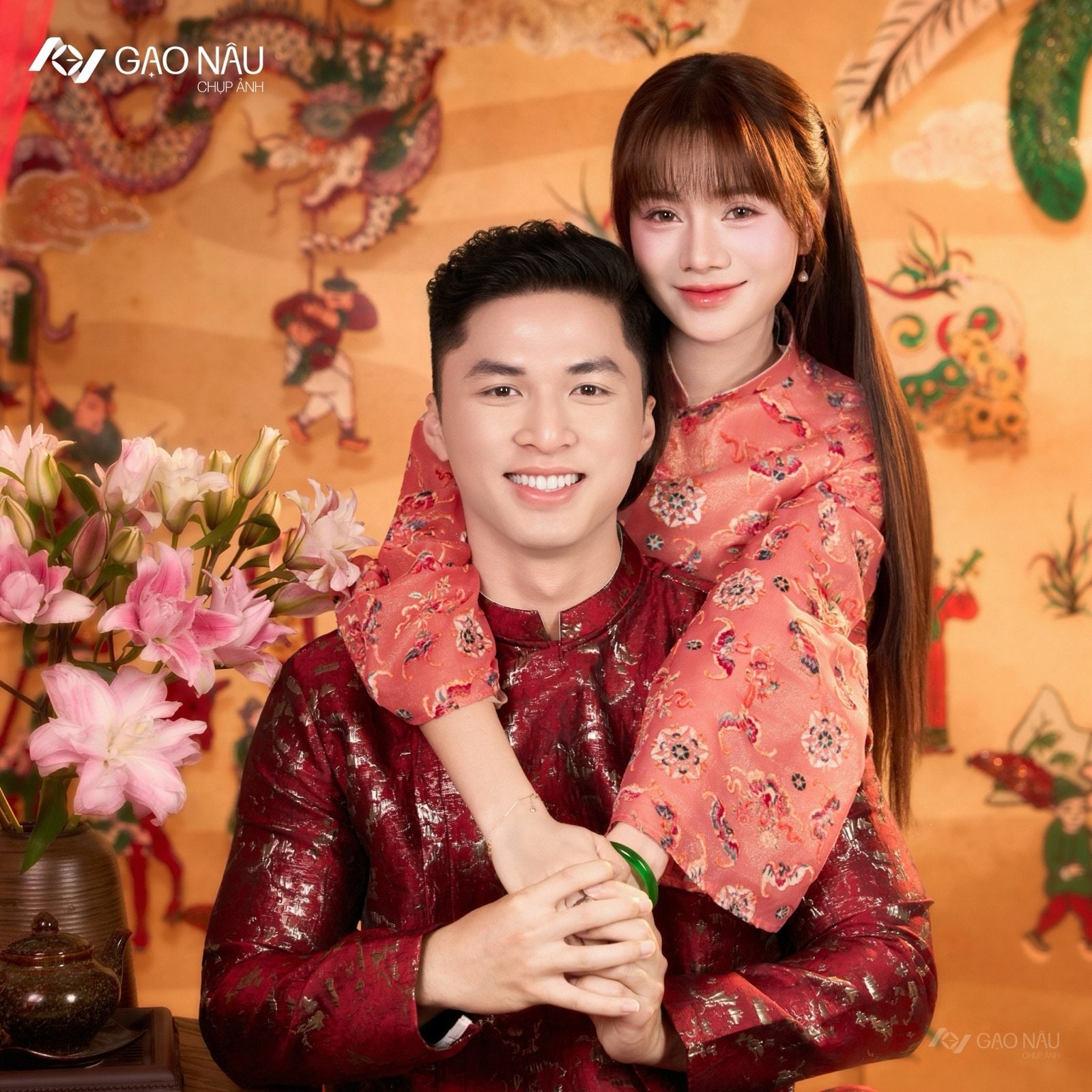 Gạo Nâu 파인아트 아오자이 & 궁중 의상 문화 포트레이트 — 샘플 2