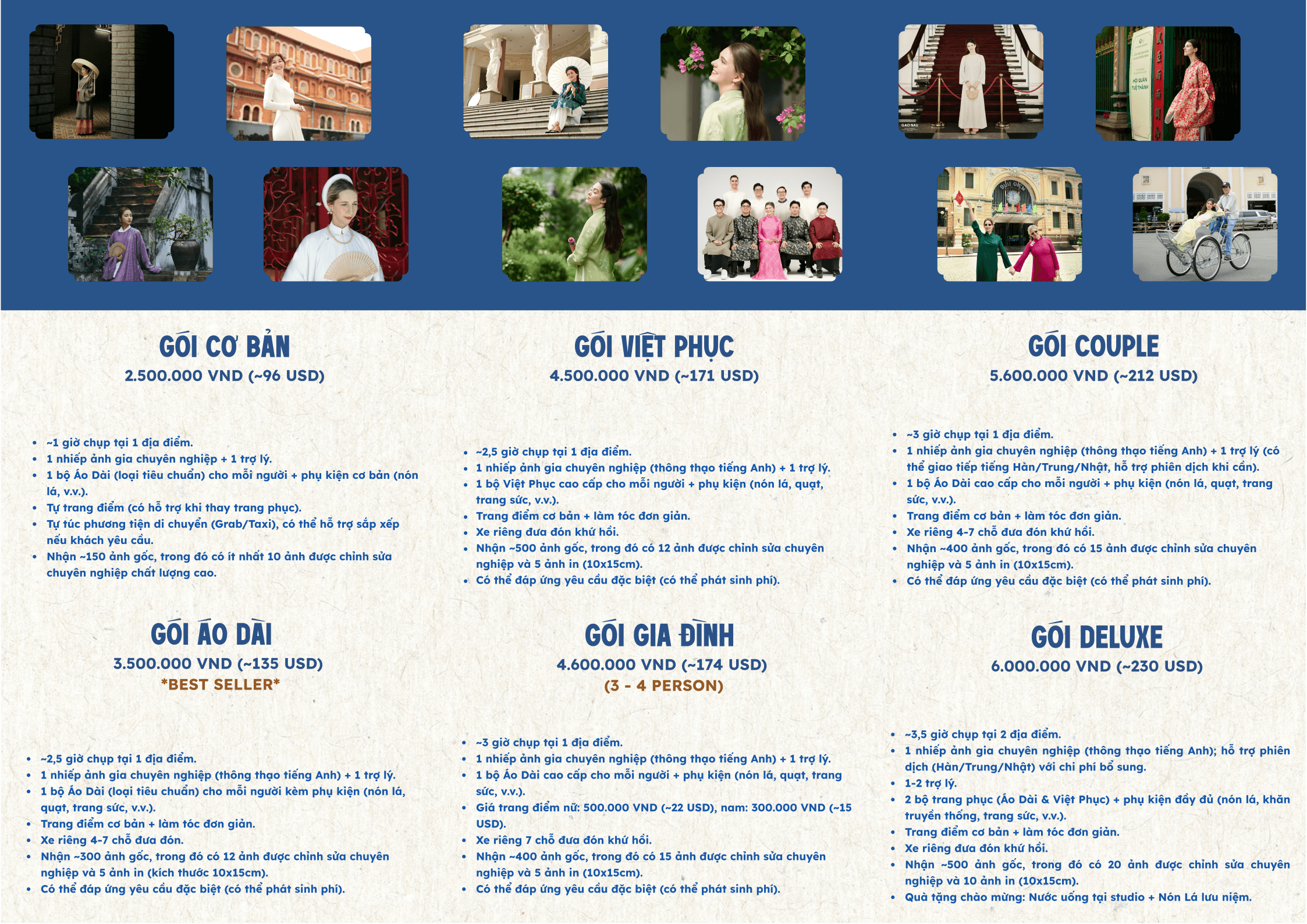 Gao Nau Travel photography package brochure